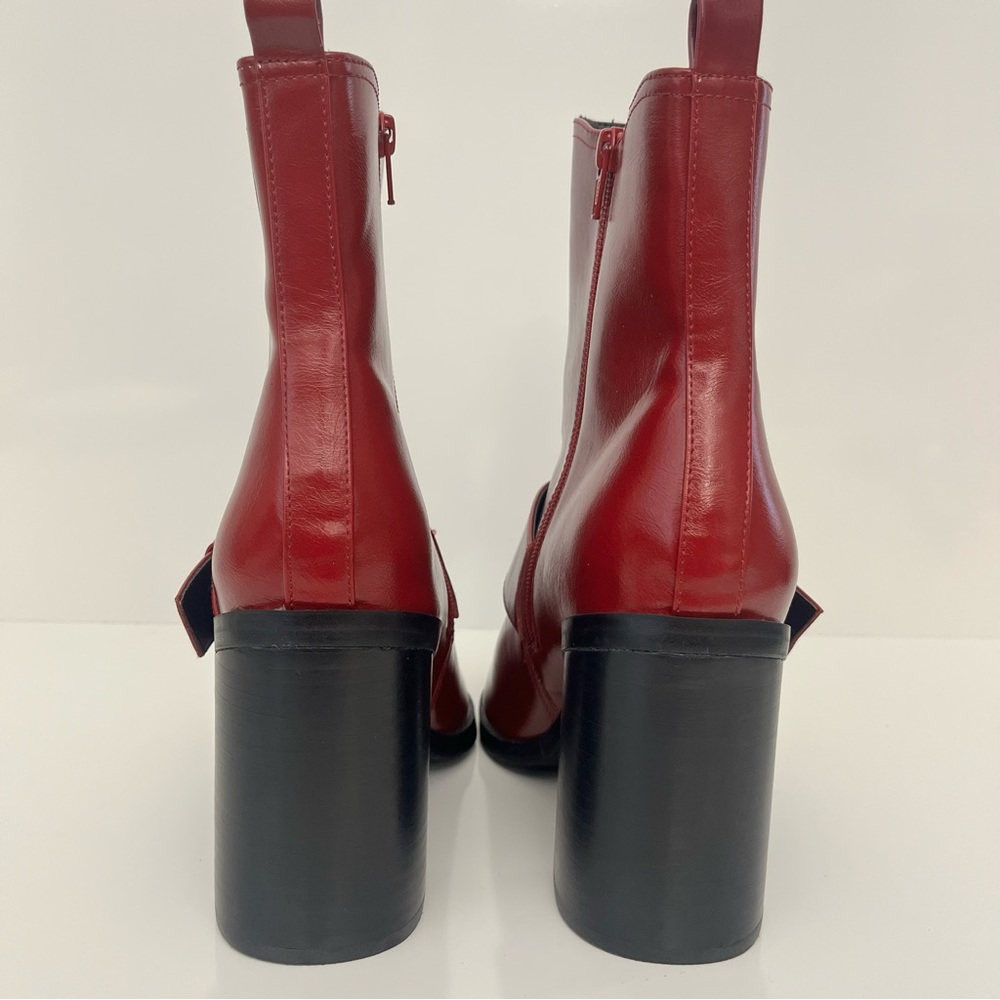 Dolce Vita Bria Red Harness Ankle Boots Womens 10 - Picture 10 of 13